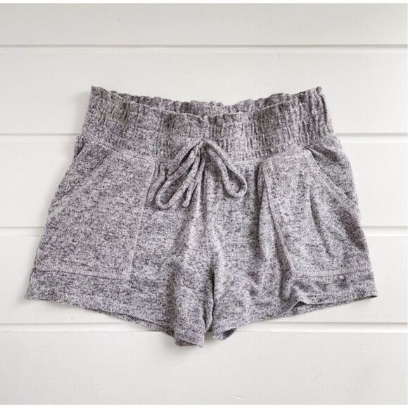 SO Pants - So Life Lounge Women's Gray Drawstring Elastic Waist Shorts Size Small